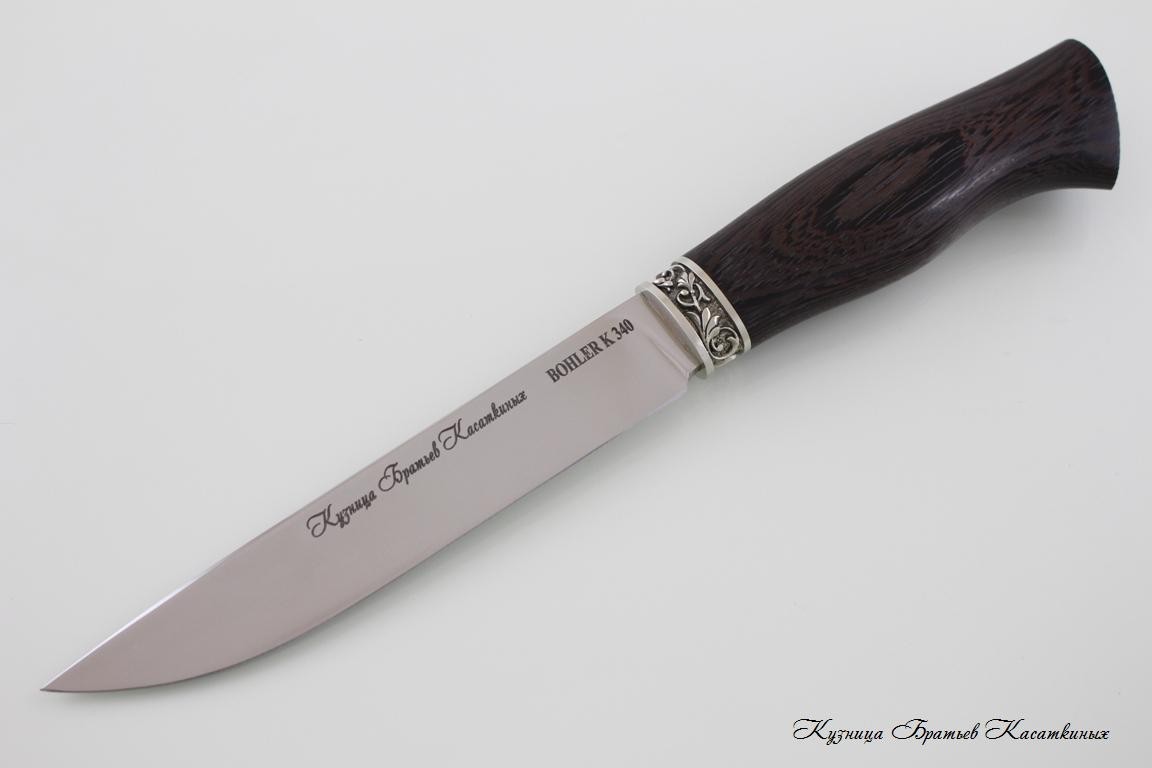 Hunting Knife "Lisa". Bohler k 340 Steel. Wenge Handle