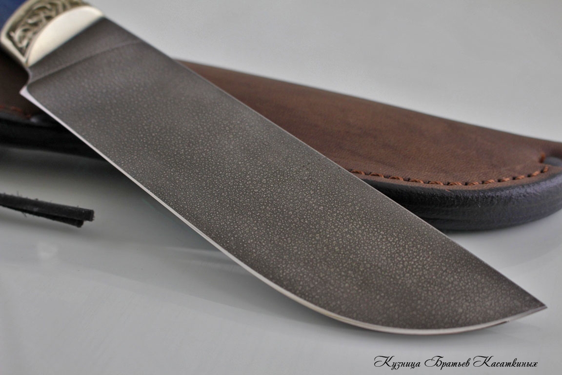 Hunting Knife "Medved". Khv-5 Steel (Extra Hard Steel). Karelian Birch Handle