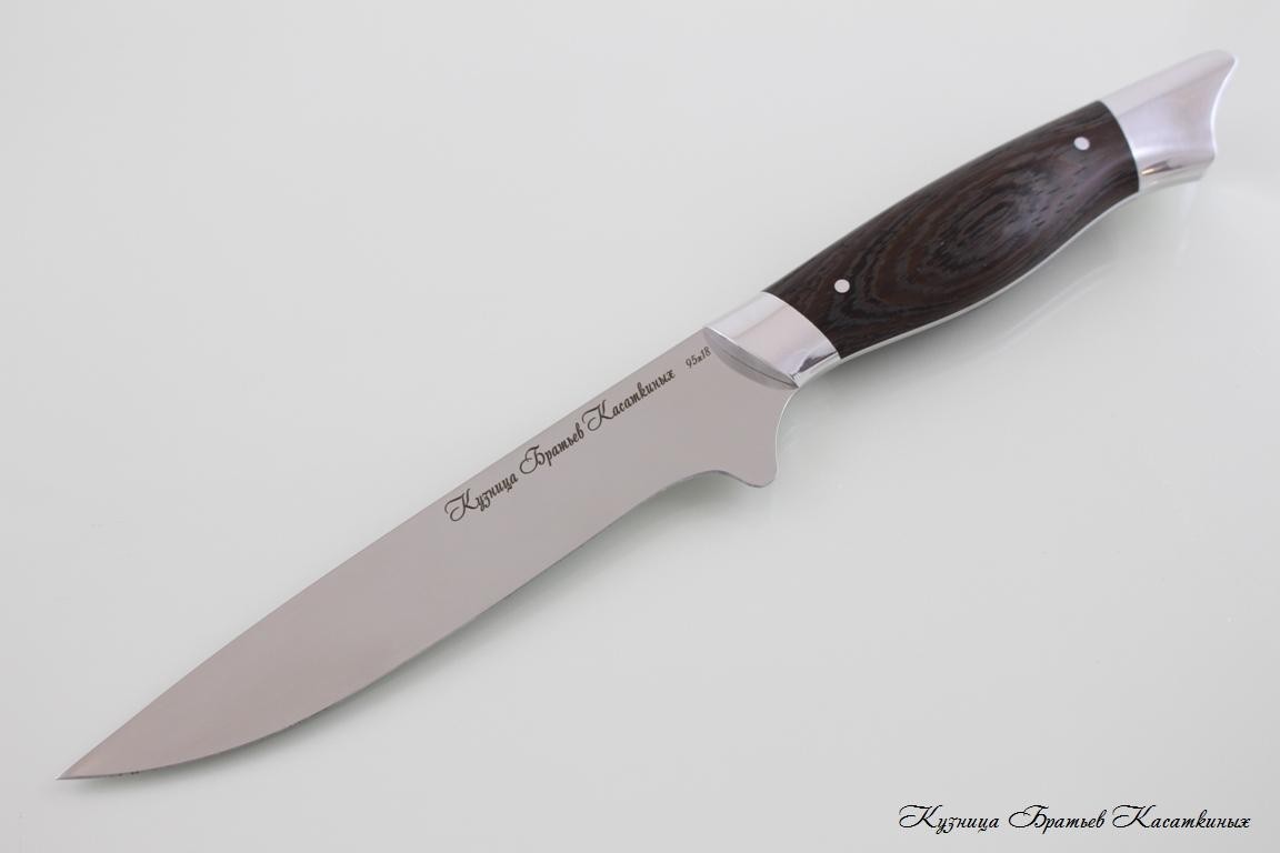   Kitchen Knife Set "Grand Ratatouille". 95kh18 Steel. Wenge Handle 