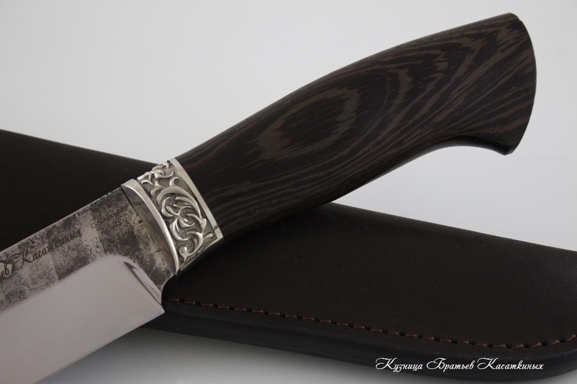 Hunting Knife "Medved". Stainless Steel 95h18. Wenge Handle