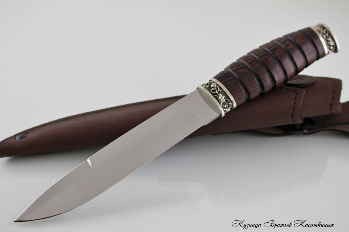Hunting Knife "Saper". Bohler K 340 Steel. Wenge Handle