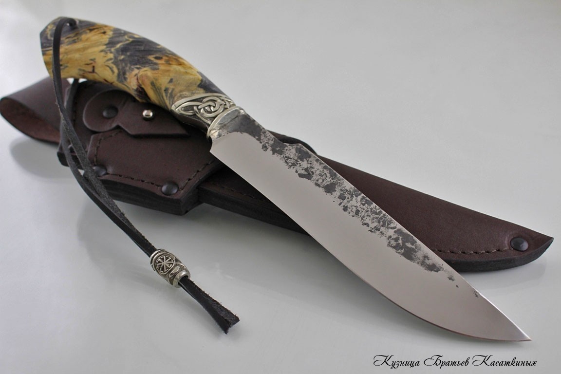 Hunting Knife "Taezhny". kh12mf Steel. Maple Wood Wart