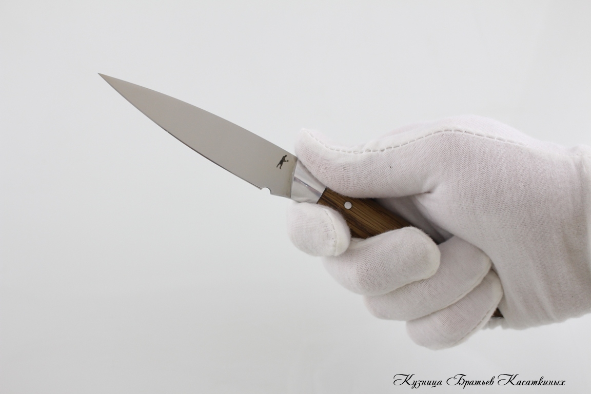   Kitchen Knife Set "Ratatouille". 95kh18 Steel. Oak All-Metal Handle. Aluminium Bolster 