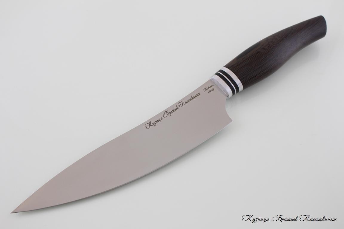   Kitchen Knife Set "Master Chef". kh12mf Steel. Wenge Handle. 